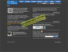 Tablet Screenshot of jaxo-systems.com